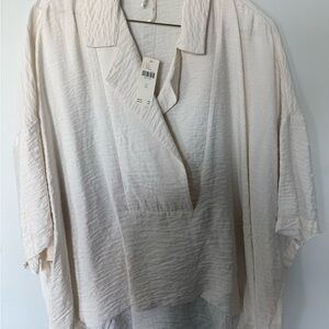 Anthropologie Cream Blouse
